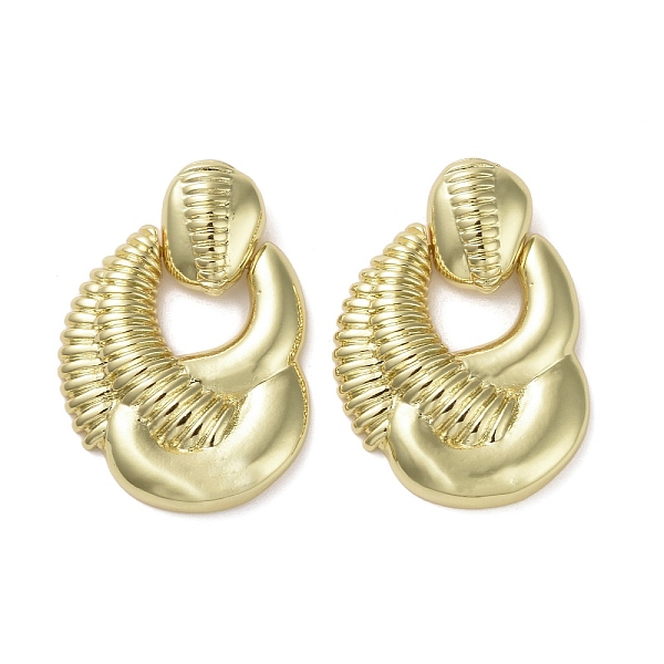 

PandaHall Brass Pendants, Twisted Hoop, Real 16K Gold Plated, 28x24x4.5mm, Hole: 3x2.5mm Brass Others