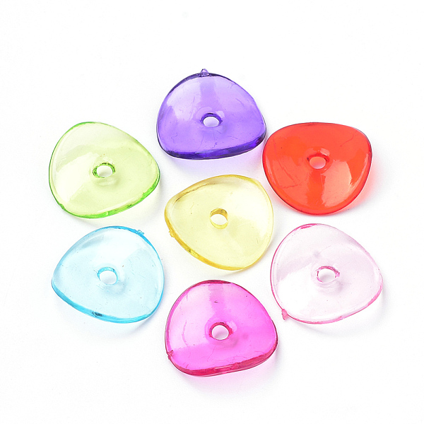 

PandaHall Transparent Acrylic Beads, Petal, Mixed Color, 15x1.5mm, Hole: 1.5mm, about 1560pcs/500g Acrylic Flower Multicolor