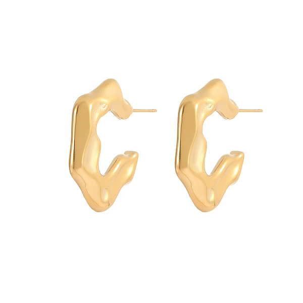 

PandaHall Elegant European Style Stainless Steel Gold-Plated Women's Earrings Stainless Steel Others