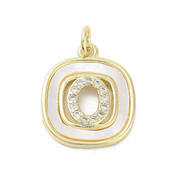 

PandaHall Rack Plating Brass Micro Pave Clear Cubic Zirconia Pendants, with Shell, Cadmium Free & Lead Free, Long-Lasting Plated, Real 18K...