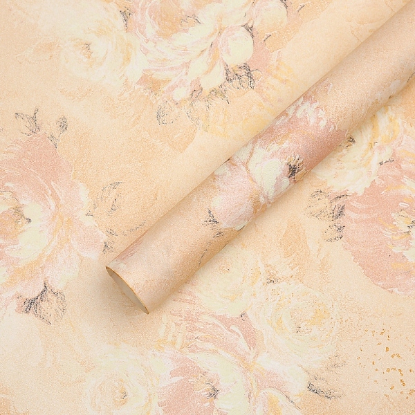 

PandaHall Kraft Paper, Flower Bouquet Wrapping Craft Paper, Wedding Party Decoration, Flower Pattern, Moccasin, 590x520mm, 10 sheets/bag..., Orange