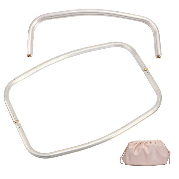 

PandaHall Aluminium Alloy Tube Bag Handles, Platinum, 11.5x30x2.4cm Aluminum Alloy