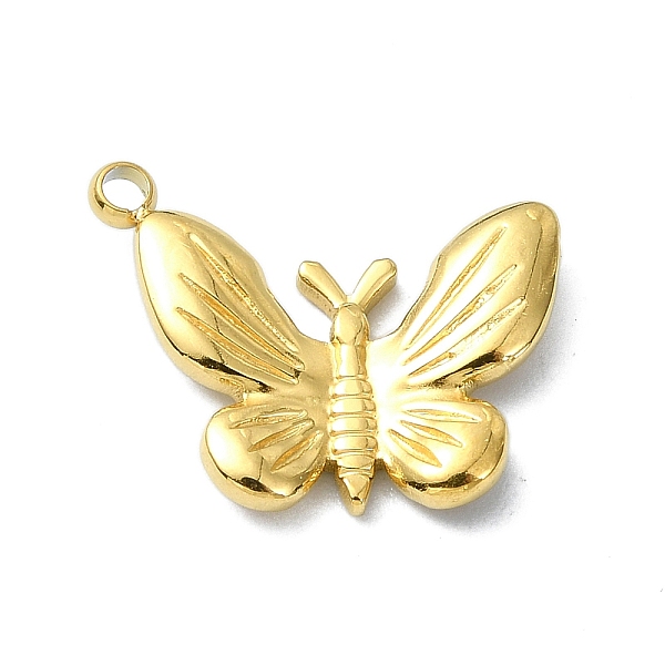 

PandaHall Ion Plating(IP) 304 Stainless Steel Pendants, Real 18K Gold Plated, Butterfly, 12x16x2mm, Hole: 1.5mm 304 Stainless Steel...