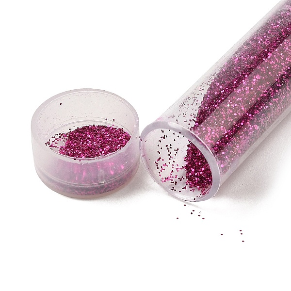 

PandaHall Plastic Glitter Powder Fillers, UV Resin Filler, Epoxy Resin Mold Filling Material, for DIY Resin Craft Making, Medium Violet Red...