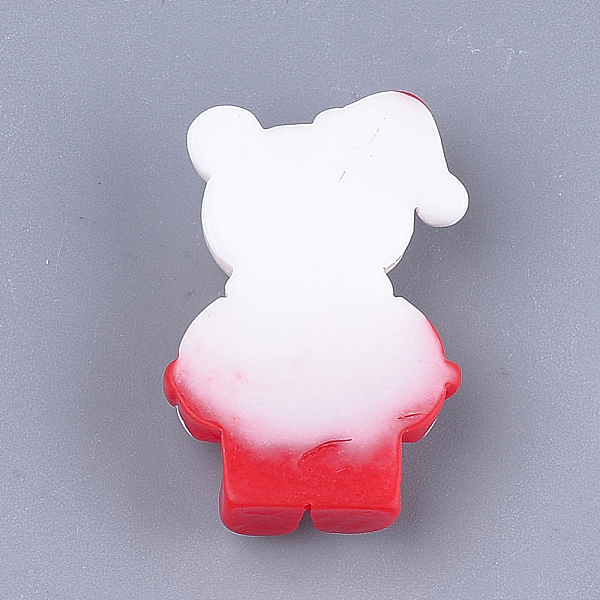 

PandaHall Resin Cabochons, Bear with Christmas Hat, Red, 30x20x7mm Resin Bear Red