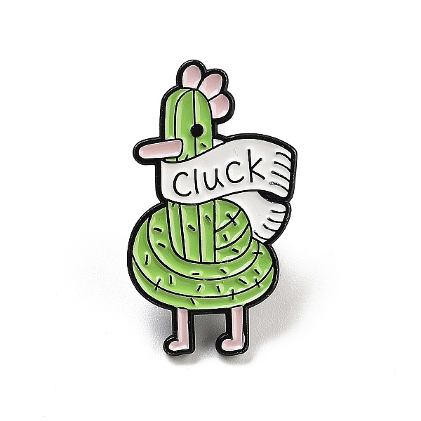 

PandaHall Cartoon Cactus Alloy Enamel Brooch, Luck Plant Enamel Pins for Backpack Clothes, Lime Green, 30x17.5x1.5mm Alloy+Enamel Cactus