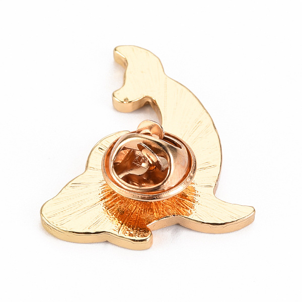 

PandaHall Alloy Enamel Brooches, Enamel Pins, with Brass Butterfly Clutches, Whale Shape, Cadmium Free & Nickel Free & Lead Free, Light Gold..., Black