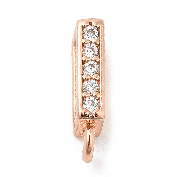

PandaHall Rack Plating Brass Micro Pave Clear Cubic Zirconia Rectangle Pendant Bails, Enhancer Shortener Bails, Long-Lasting Plated, Cadmium...