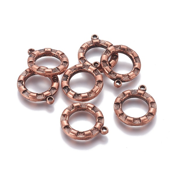 

PandaHall CCB Plastic Pendant, Ring, Red Copper, 30x26x5mm, Hole: 2.5mm Plastic Ring