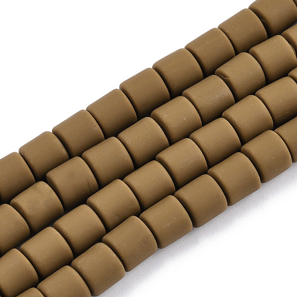 

PandaHall Polymer Clay Bead Strands, Column, Saddle Brown, 5~7x6mm, Hole: 1.5~2mm, about 61~69pcs/strand, 15.74 inch Polymer Clay Column..., Green