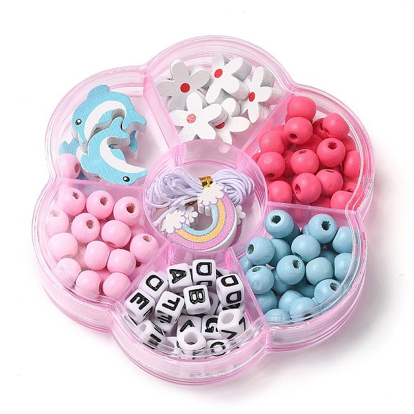 

PandaHall Children's Day Theme Maple Wood Jewelry Set DIY Making Kits, Mixed Shapes, 16.5~20.5x16.5~23.5x5~6mm, Hole: 2mm Wood Mixed Shapes