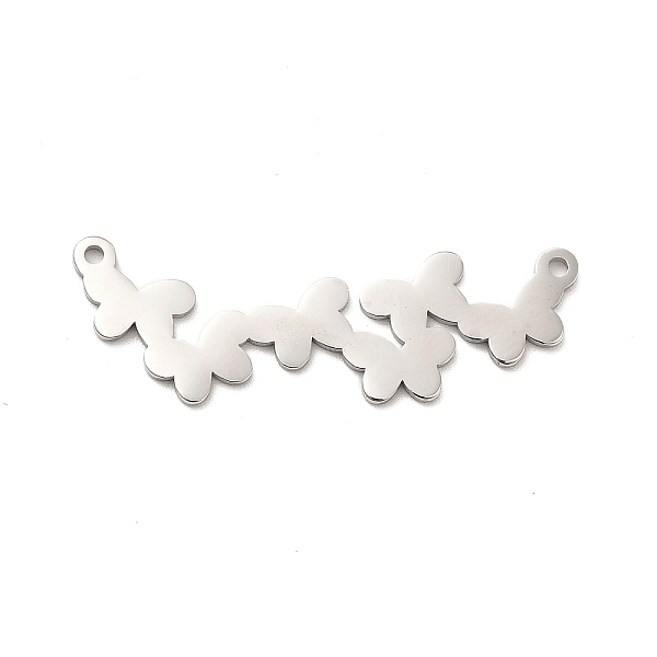 

PandaHall 304 Stainless Steel Connector Charms, Butterfly Links, Stainless Steel Color, 11.5x34x1mm, Hole: 1.2mm 304 Stainless Steel...