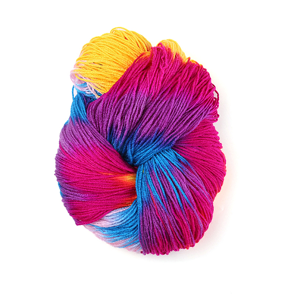 

PandaHall 4-Ply Acrylic Fibers Yarn, for Weaving, Knitting & Crochet, Segment Dyed, Colorful, 0.3mm Acrylic Fiber