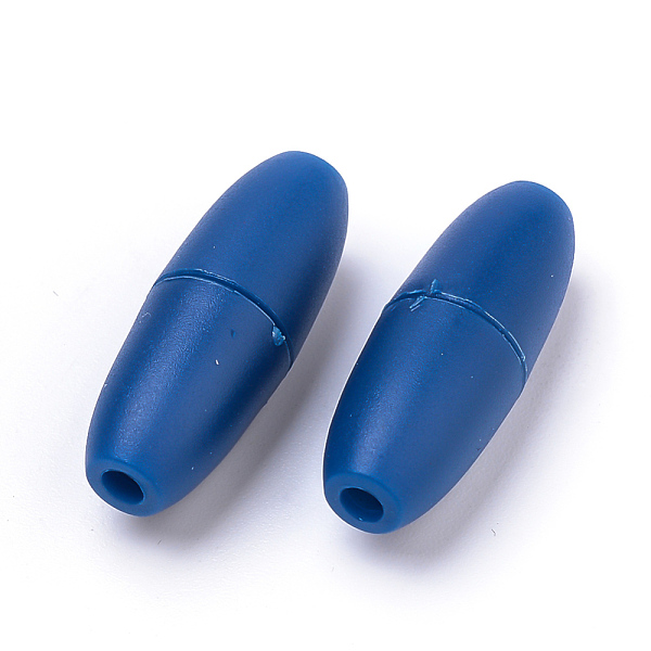 

PandaHall Plastic Breakaway Clasps, For Rubber Silicone Teething Necklaces, Marine Blue, 24x9mm, Hole: 2.5mm Plastic Blue