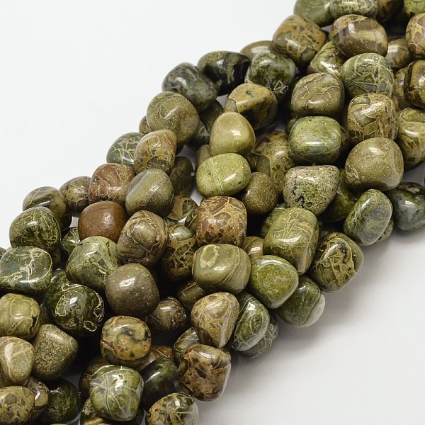 

PandaHall Natural Jasper Nuggets Beads Strands, Tumbled Stone, 9~13x9~13x9~13mm, Hole: 1mm, about 35~40pcs/strand, 15.7 inch Other Jasper...