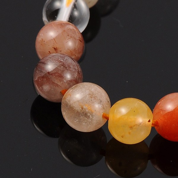 

PandaHall Natural Gemstone Beads Strands, Round, Mixed Stone, 6mm, Hole: 1mm, about 68pcs/strand, 16 inch Mixed Stone Round