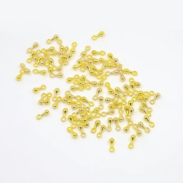 

PandaHall Alloy Charms, Chain Extender Drop, Teardrop, Golden, Size: about 7mm long, 2.5mm wide , hole: 1.2mm Alloy Teardrop