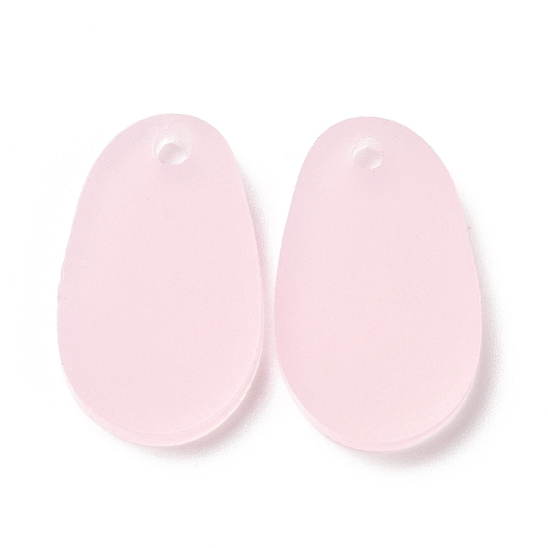 

PandaHall Translucent Acrylic Pendants, for DIY Earring Accessories, Oval, Pink, 22x13x2mm, Hole: 2mm Acrylic Oval Pink