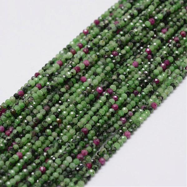 

PandaHall Natural Ruby in Zoisite Beads Strands, Round, Faceted, 2mm, Hole: 0.5mm, about 197pcs/strand, 15.7 inch(40cm) Ruby in Zoisite...