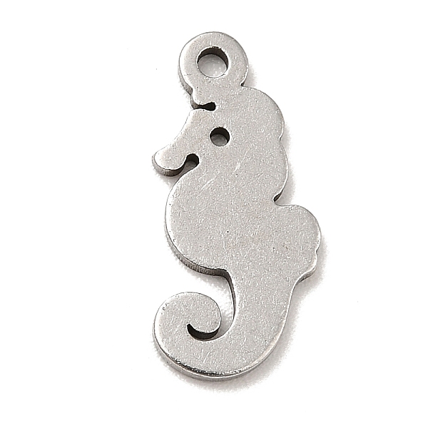 

PandaHall 201 Stainless Steel Pendants, Sea Horse Charms, Stainless Steel Color, 15x7x1mm, Hole: 1.2mm 201 Stainless Steel Sea Horse