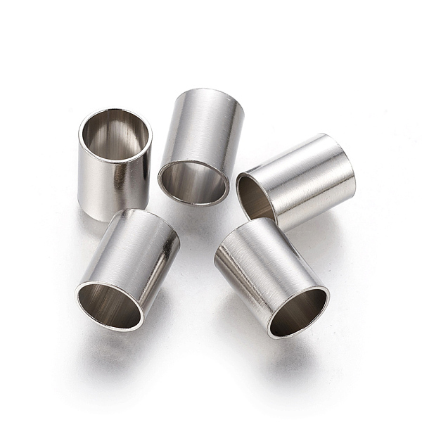 

PandaHall 304 Stainless Steel Tube Beads, Column, Stainless Steel Color, 12x9mm, Hole: 8mm 304 Stainless Steel Column