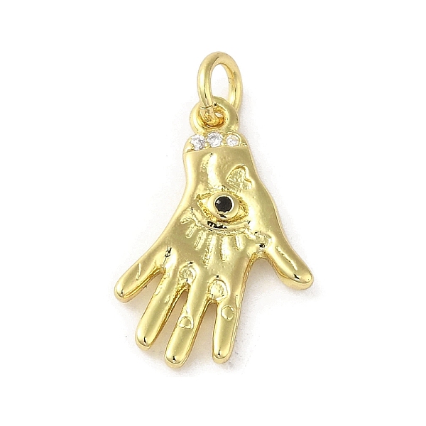 

PandaHall Rack Plating Brass Micro Pave Cubic Zirconia Pendants, Hand, Long-Lasting Plated, Cadmium Free & Lead Free, with Jump Ring, Real..., Black