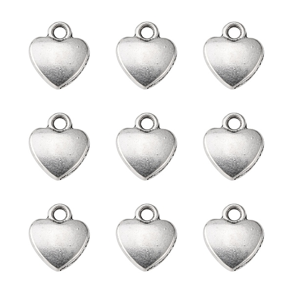 

PandaHall Tibetan Style Alloy Charms, Lead Free and Cadmium Free, Antique Silver, Heart, about 12mm long, 10mm wide, 2.5mm thick hole: 2mm...