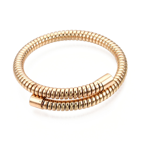 

PandaHall Iron Round Snake Chains Cuff Bangle, Adjustable Stretch Torque Bangle for Men Women, Light Gold, Inner Diameter: 2-1/8 inch(5.4cm)...