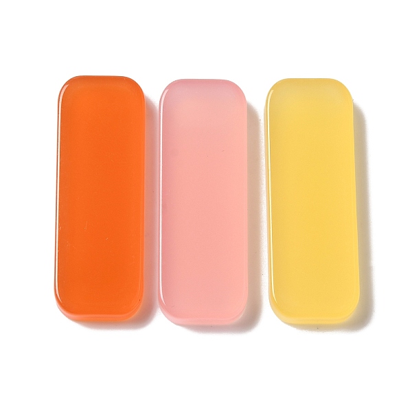 

PandaHall Cellulose Acetate(Resin) Cabochons, Rectangle, Mixed Color, 43x15x5mm Cellulose Acetate Rectangle Multicolor