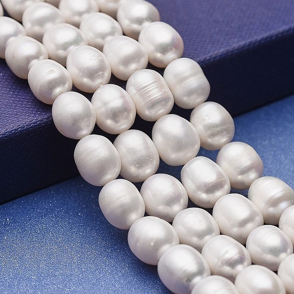 

PandaHall Natural Cultured Freshwater Pearl Beads Strands, Potato, White, 9~12x8.5~9mm, Hole: 0.5mm, about 36~39pcs/strand, 14.96~15.35 inch...