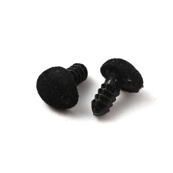 

PandaHall Plastic Safety Noses, Flocky Craft Nose, for DIY Doll Toys Puppet Plush Animal Making, Black, 10x11x15mm, 100pcs/bag Plastic...