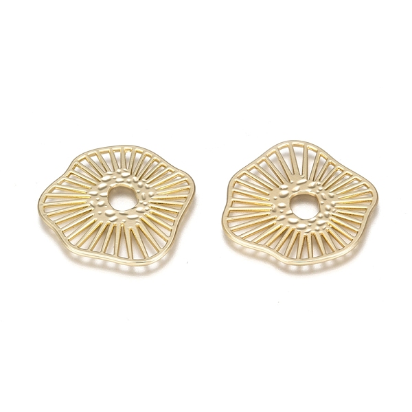 

PandaHall Alloy Filigree Joiners Links, Light Gold, 35.5x33x1mm Alloy Others