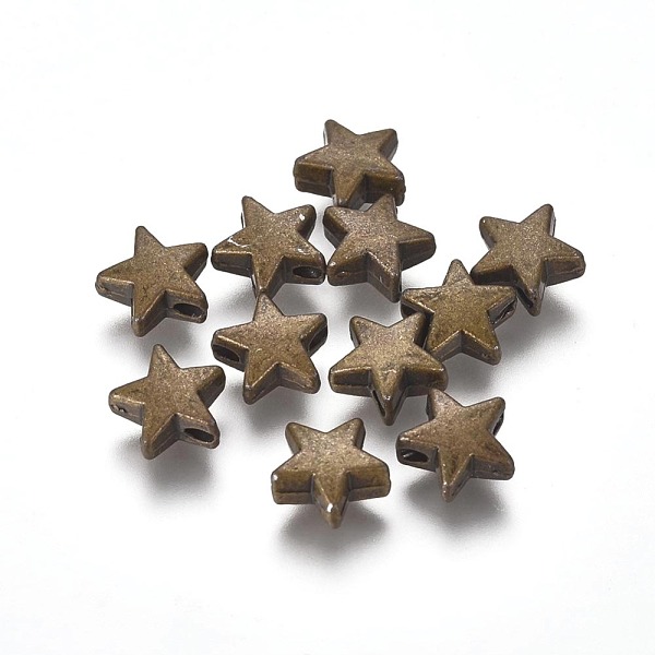 

PandaHall Tibetan Style Alloy Beads, Star, Cadmium Free & Nickel Free & Lead Free, Antique Bronze, 8x8x3.5mm, Hole: 2mm, about 737pcs/390g...