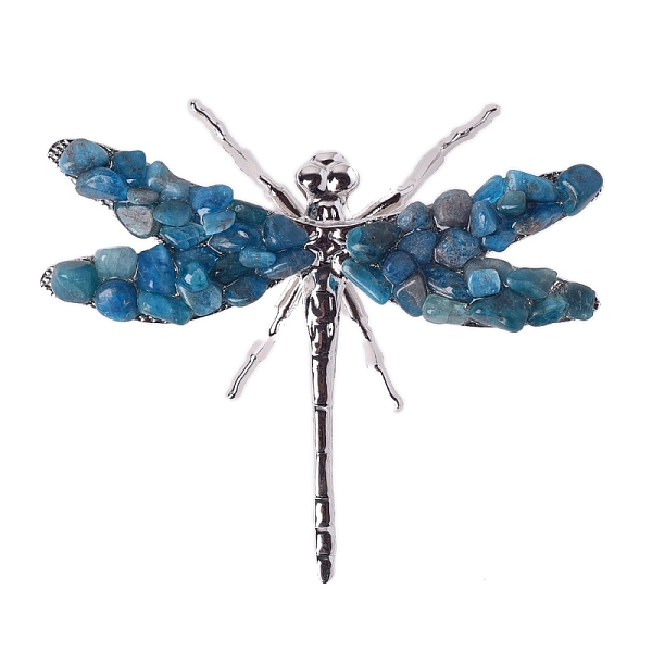 

PandaHall Natural Apatite Dragonfly Display Decorations, Animal Crafts for Table Decor Home Decor, 100x80mm Apatite Dragonfly
