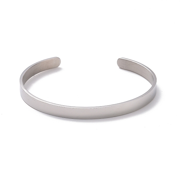 

PandaHall 304 Stainless Steel Open Cuff Bangle, Inspirational Word Believe in You Like I Do Bangle for Men Women, Arrows Pattern, Inner...