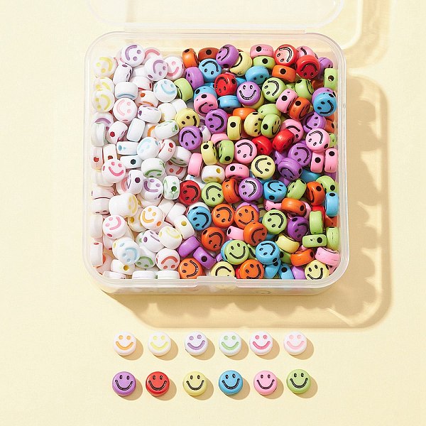 50G 2 Style Opaque Craft Acrylic Beads