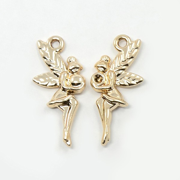 

PandaHall Nickel Free & Lead Free Golden Plated Alloy Fairy Pendants, Long-Lasting Plated, Halloween, Golden, 25x12x3mm, Hole: 1mm Alloy...