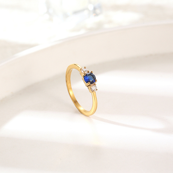 

PandaHall Elegant Stainless Steel Diamond Ring for Women's Daily Wear