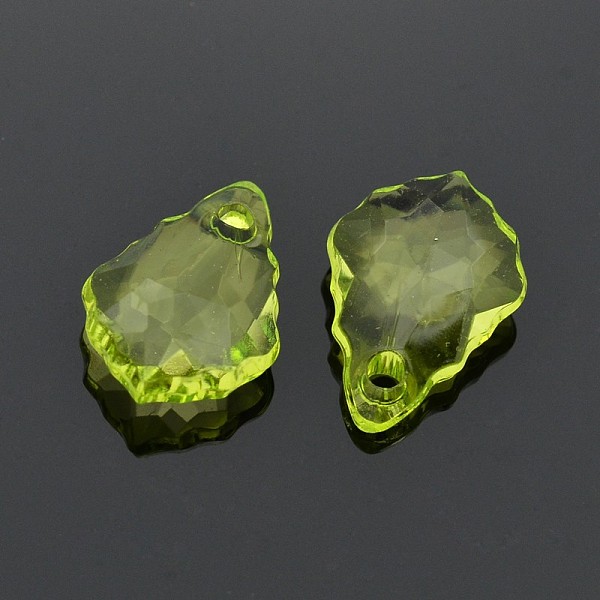 

PandaHall Transparent Acrylic Pendants, Faceted, teardrop, Yellow Green, 16mm long, 11mm wide, 5mm thick, hole: 2mm, about 1021pcs/402g...