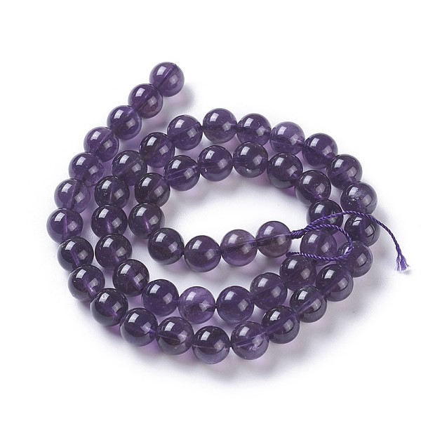 

PandaHall Natural Amethyst Beads Strands, Grade A, Round, 8mm, Hole: 1mm, about 49~51pcs/strand, 15.3 inch~15.75 inch(39~40cm) Amethyst...