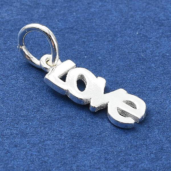 925 Sterling Silber Wort Liebe Charms