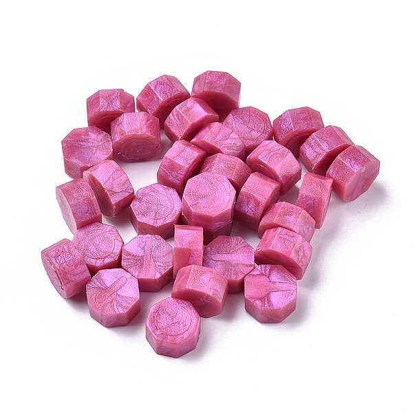 

PandaHall Sealing Wax Particles, for Retro Seal Stamp, Octagon, Old Rose, 9mm, about 1500pcs/500g Wax Purple