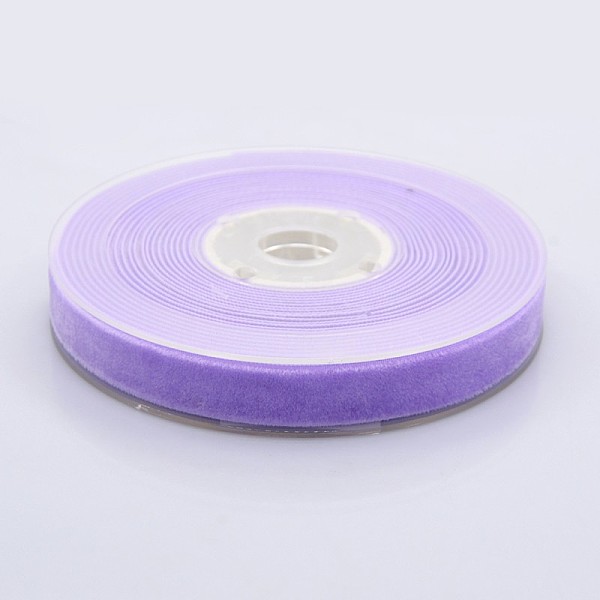 PandaHall Polyester Velvet Ribbon for Gift Packing and Festival Decoration, Lilac, 1/2 inch(13mm), about 25yards/roll(22.86m/roll) Velvet...