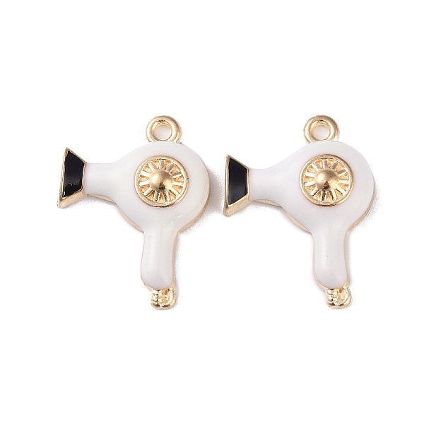 

PandaHall Alloy Enamel Pendants, Cadmium Free & Lead Free, Golden, Hair Dryer Charm, White, 25.5x19.5x5.5mm, Hole: 1.8mm Alloy+Enamel Others...