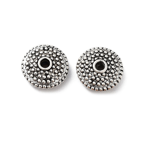

PandaHall Tibetan Style Alloy Beads, Cadmium Free & Lead Free, Flat Round, Antique Silver, 10x4mm, Hole: 1.4mm, about 1123pcs/1000g Alloy...