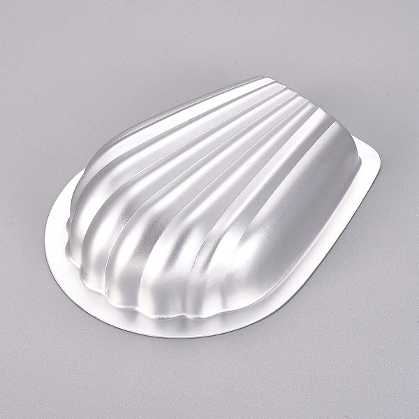 

PandaHall Aluminium Alloy Bath Bomb Mold, for Bath Bombs Handmade Soaps, Shell, Silver, 103.3x79x24mm Aluminum Alloy Silver