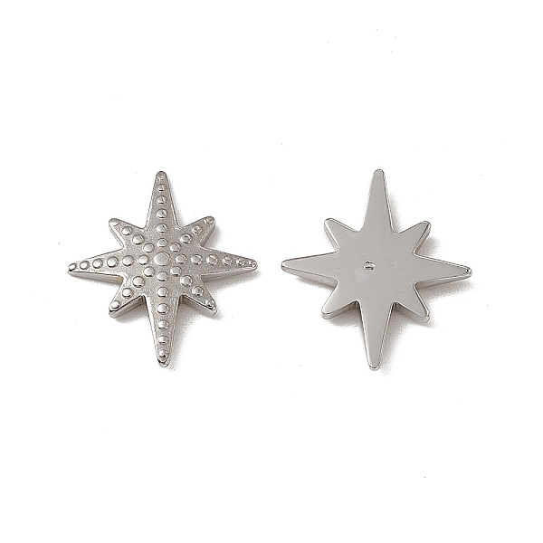 

PandaHall 201 Stainless Steel Cabochons, Star, Stainless Steel Color, 17x15x2mm 201 Stainless Steel Star