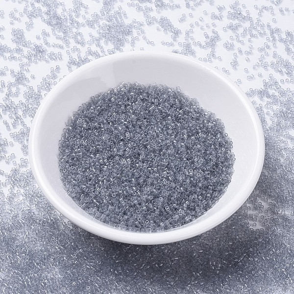 

PandaHall MIYUKI Delica Beads, Cylinder, Japanese Seed Beads, 11/0, (DB1406) Transparent Pale Gray, 1.3x1.6mm, Hole: 0.8mm, about...