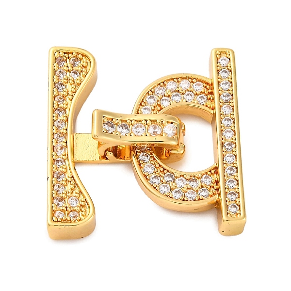 Brass Micro Pave Cl… - image