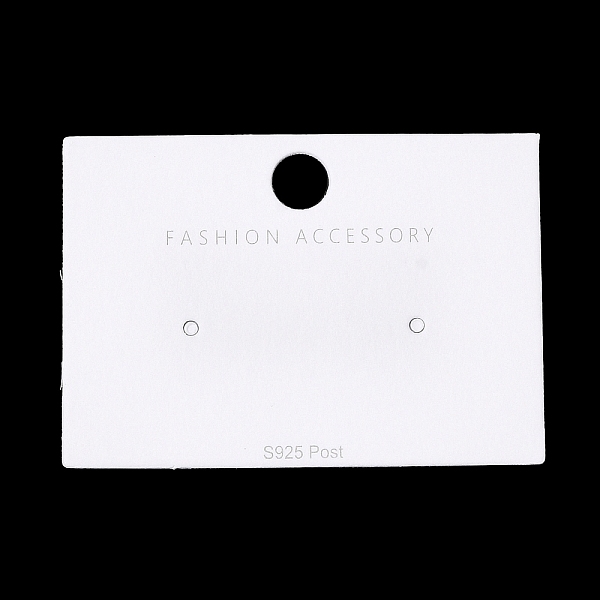 

PandaHall Paper Jewelry Display Cards, One Pair Earring Display Cards, Rectangle, White, 3.5x5x0.05cm, Hole: 6mm and 2mm Paper Rectangle...